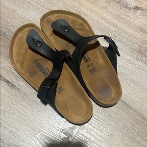 Birkenstock Black and Brown Sandals